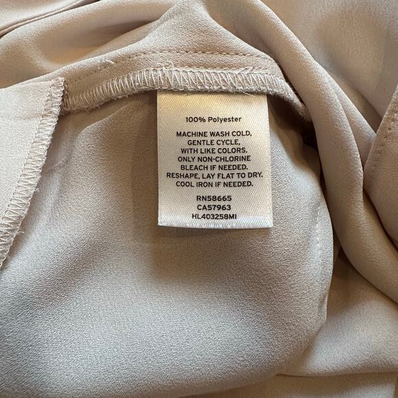 Chelsea 28 Pink Blush Dressy V Neck Tie Blouse - Picture 4 of 4